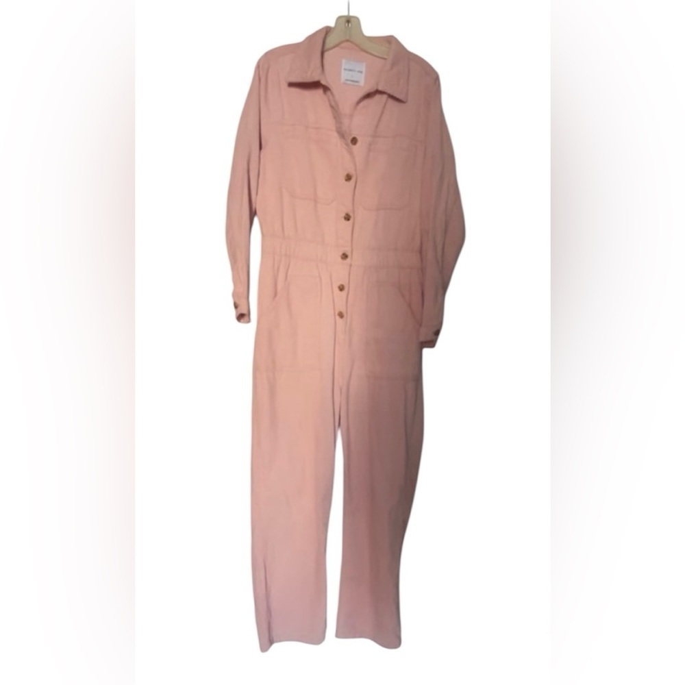 Celebrity Pink Barbie Corduroy doll core Jumpsuit Romper One Piece Sz Large